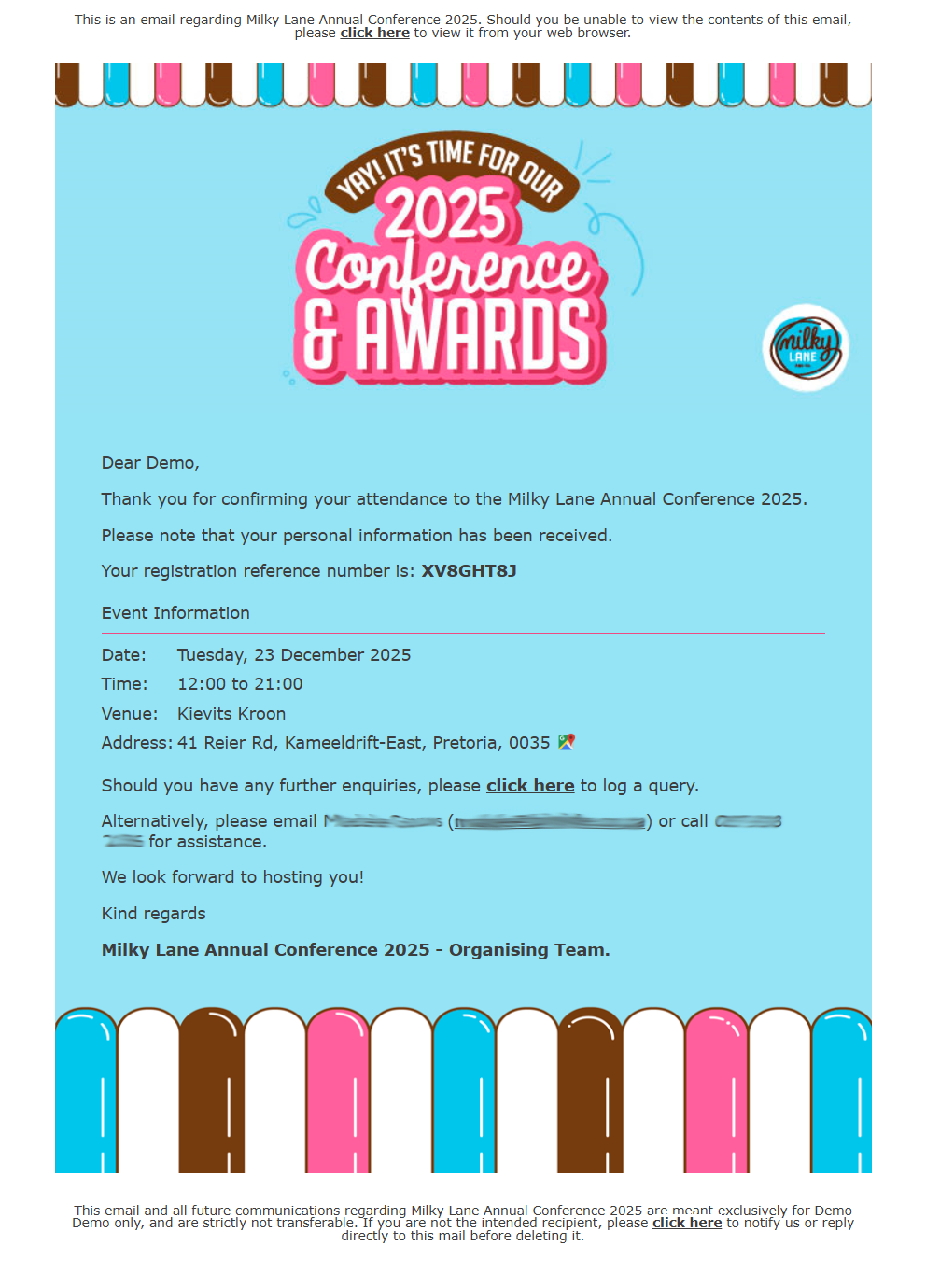 Milky Lane Confirmation